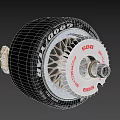 High Performance Eagle F1 888 Tire With Gold Alloy Spoke Wheel And Sidewall Details