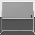 Art Supplies Standing Easel With Metal Frame And White Drawing Surface
