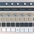 Stylish Modern Switch Panels With Diverse Designs And Multiple Color Options For Home Use 3d model