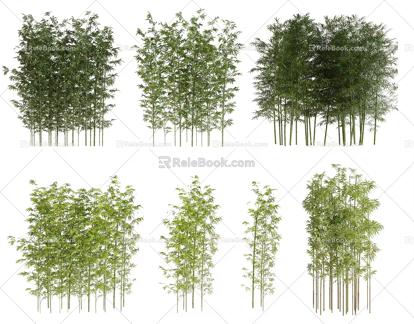 Bamboo combination 3d model