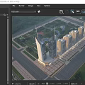 Aerial Planning of Urban High Rise Buildings Roads Green Areas and Parking Lots