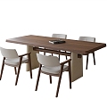 Modern Dining Table Chair Dining Table 3d model