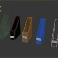 Various Colorful File Folders For Office Organization With Different Hues And Hard Cases