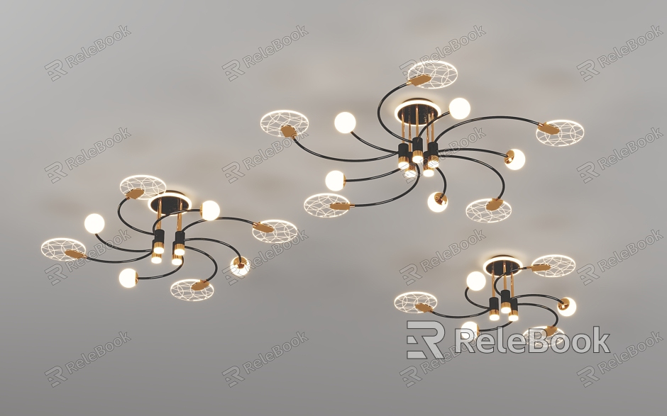 Acrylic chandelier combination lamp model