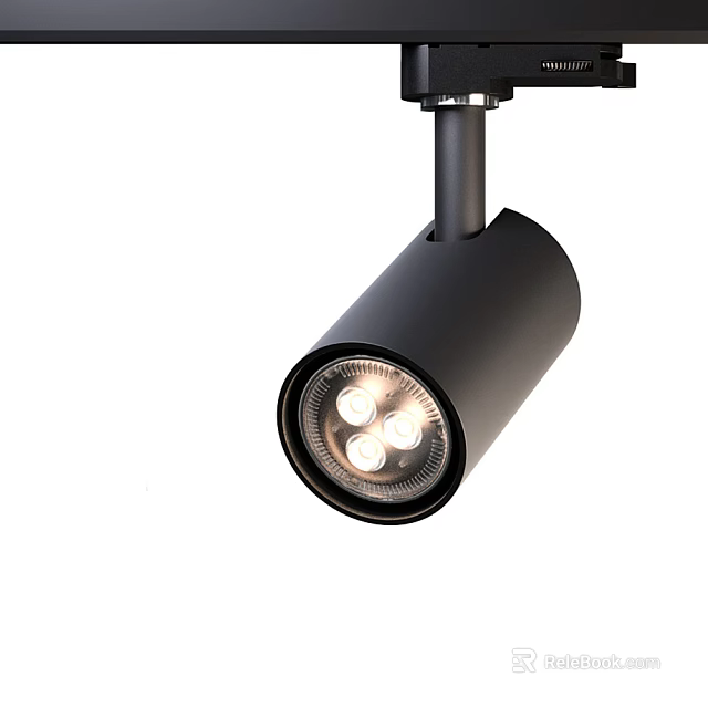 Modern Black LED Downlight Spotlight With Sleek Design For Indoor Ceiling Lighting 3d model 