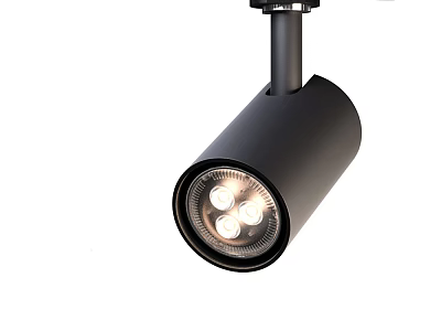 Modern Black LED Downlight Spotlight With Sleek Design For Indoor Ceiling Lighting 3d model
