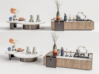 New Chinese Tea Table 3d model