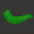 Natural Horn Shaped Furniture Decoration Piece With Smooth Brown Surface