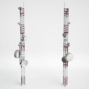 modern electric tower 3d model