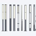 Stylish Outdoor Lights With Various Modern Column Designs And Decorative Shapes