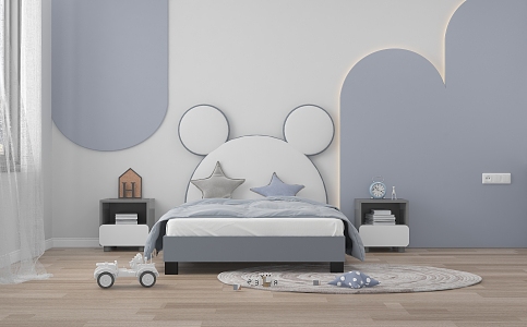 Modern Children's Bed Boy 3d model