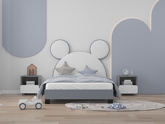 Modern Children's Bed Boy 3d model