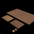 Warm Wooden Ceiling Design With Grid Slats And Natural Grain Texture