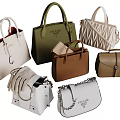 Fashionable Handbags Collection Including Tote Shoulder And Clutch Styles In Various Colors