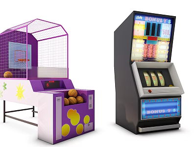 Game machine 3d model