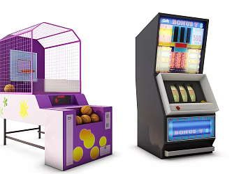 Game machine 3d model