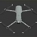 Sleek Modern Quadcopter Drone With Light Green Body And Black Propellers