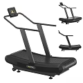 Professional Black Treadmill Sports Equipment With LCD Screen Sturdy Design And Mobility Wheels