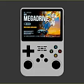 Portable MEGADRIVE Handheld Game Console With Colorful Game Display And Controller Buttons