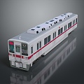 Modern train vehicle carrier realistic 3d model