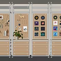 Modern Storage Rack Aluminum Profile Storage Rack Material Display Rack Optical Axis 3d model