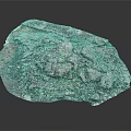 Natural Rock Surface With Crushed Stones Small Green Plants And Rough Texture