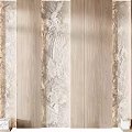 Modern TV Background Wall Design With Wooden Panels And Marble Texture