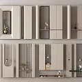 Modern Minimalist Entryway Hallway Design With Cabinets Mirror Shelves And Decorative Items