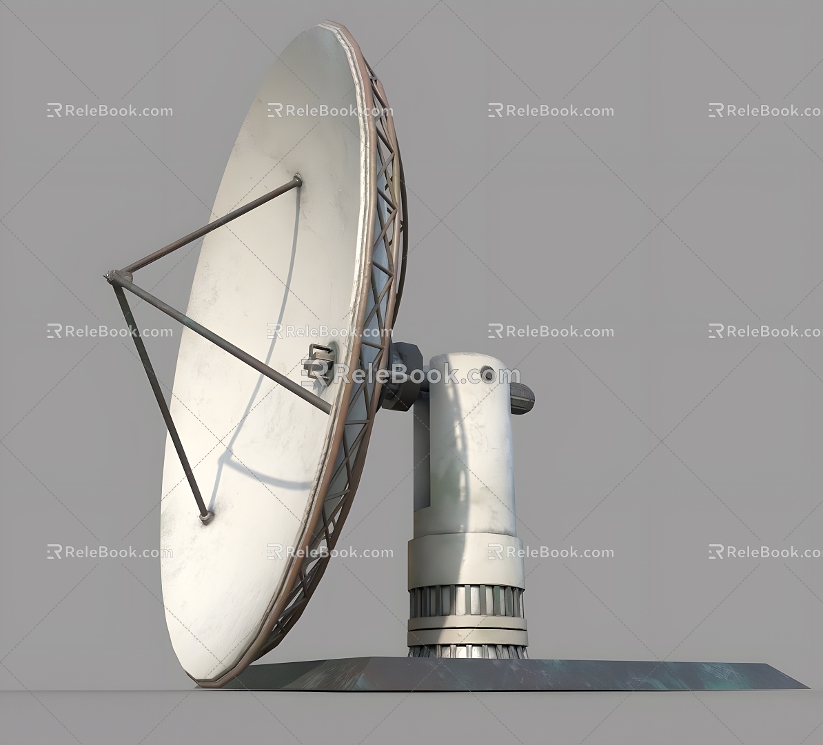 Outdoor Satellite Antenna Outdoor Signal Receiver Satellite Antenna Antenna Receiver Equipment Industrial TV 3d model