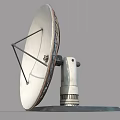 Robust Industrial Parabolic Antenna With Metal Support Frame And Stable Base