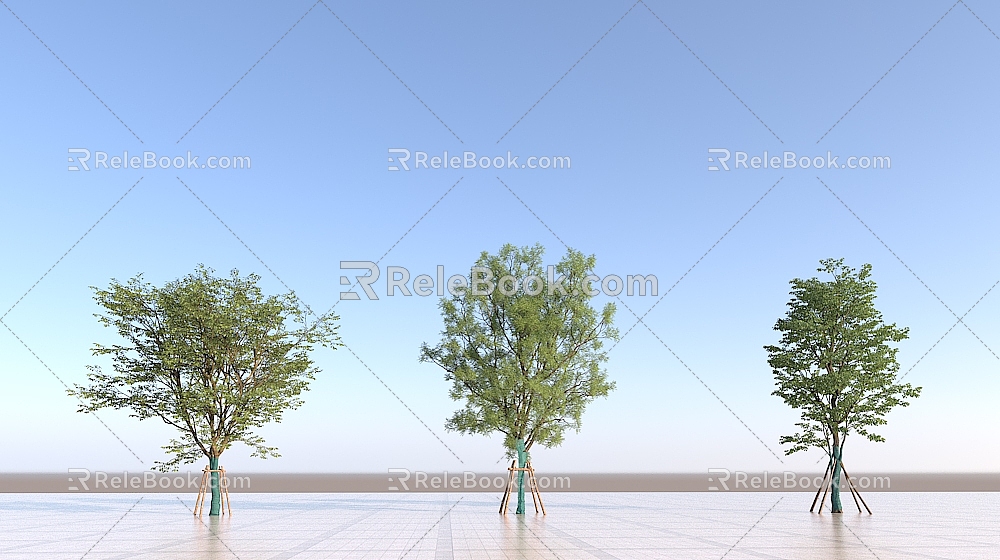 Residential Bracket Tree 3d model