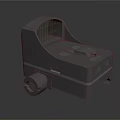 Black Tactical Weapon Sight With Adjustable Knob And Lens Window Design