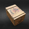 Wooden Crate Property of Anheuser Busch Inc with St Louis MO Branded Logo