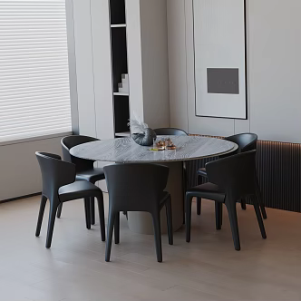 Modern table combination 3d model