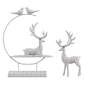 Modern furnishings ornaments Deer craft ornaments 3d model