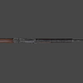 Vintage Bolt Action Rifle Featuring Wooden Stock And Metal Barrel Design