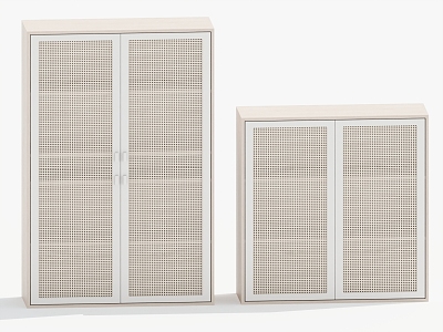 Silly Storage Cabinet Decorative Cabinet Rattan 3d model