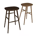 Modern Solid Wood Bar Stool Bar Stool Bar Stool Bar Stool Bar Stool 3d model