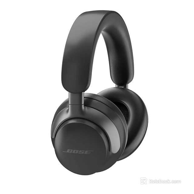 Bose Over Ear Headphones Sleek Black Design Premium Audio Experience Comfortable Fit 3d model 