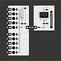 Industrial Control Panel Equipment Featuring Digital Display Multiple Knobs And Metal Panel
