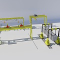 Crane Gantry crane 3d model