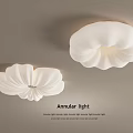 Modern Annular Ceiling Light With Elegant Petal Design And Soft Illumination 3d model
