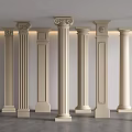 Classical Columns With Fluted Details And Ornate Capitals In Interior Design