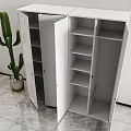 Modern Barber Shop Multi-function Storage Cabinet 3d model