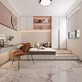 Tatami Bedroom With Desk Orange Chair Shelf Decorations Photos And Marble Floor Blinds