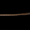Close Up View Of Long Brown And White Patterned Snake On Black Background 3d model