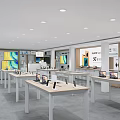 Modern mobile phone store Huawei mobile phone store smart home store computer TV 3d model