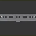 Vintage Silver Train Car Model With Windows Doors And Number 7 Sign