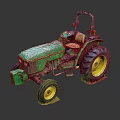 Industrial Equipment Green Tractor With Yellow Wheels And Operator Cab For Heavy Duty Use
