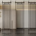 Modern minimalist screen partition 3d model